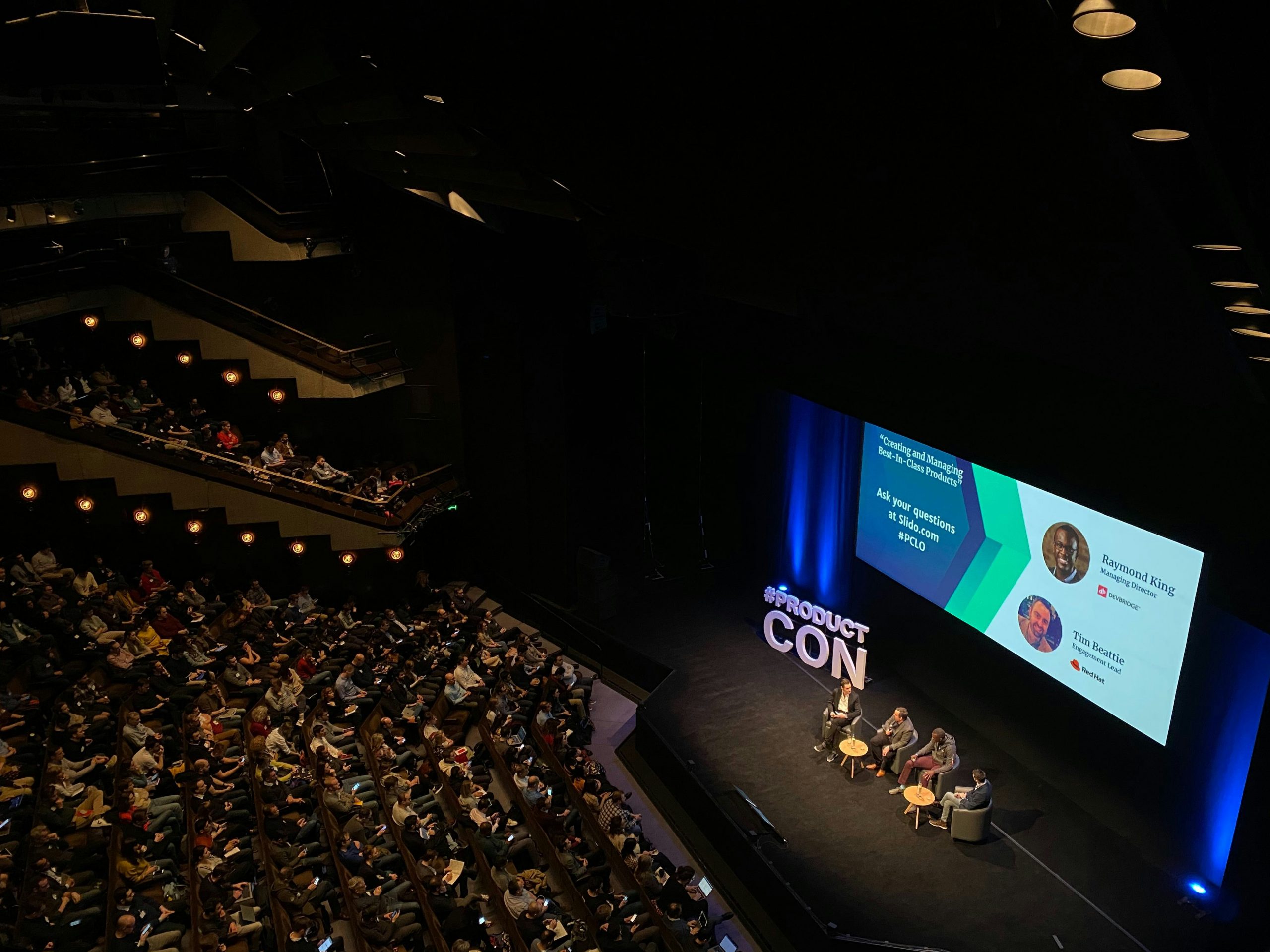 Panel discussion at tech conference