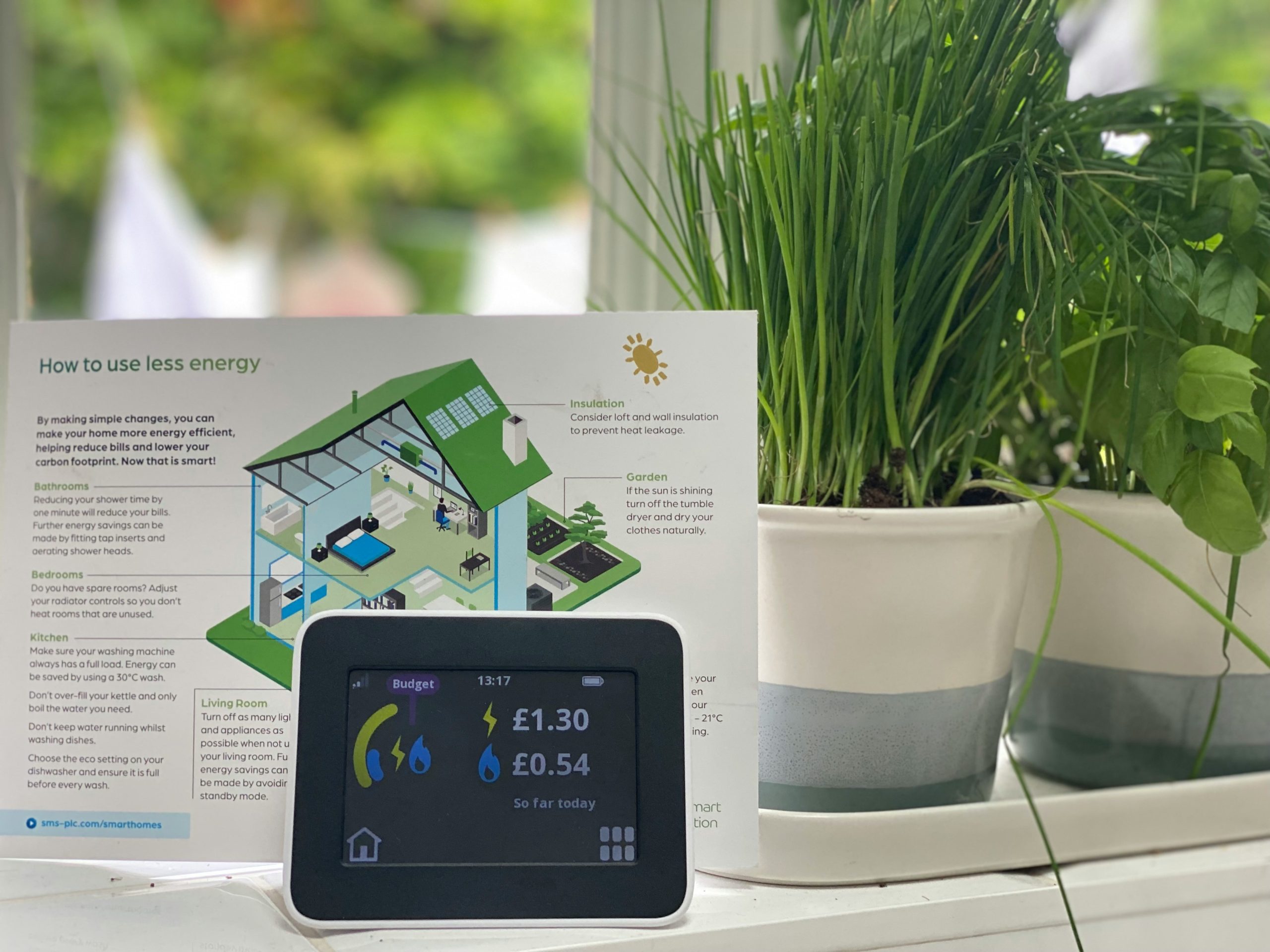 Energy smarthub on a shelf.